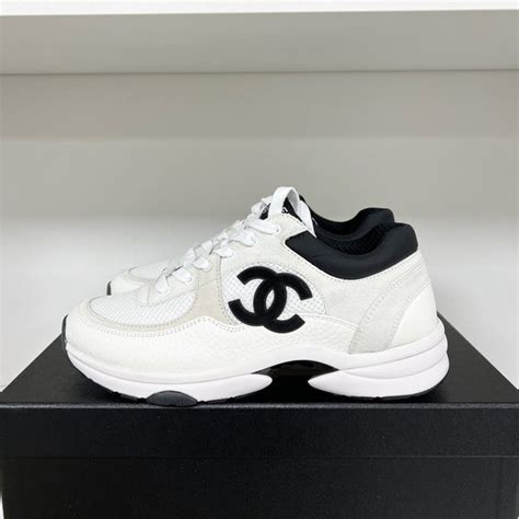 cheap chanel trainers uk|Chanel sneaker black and white.